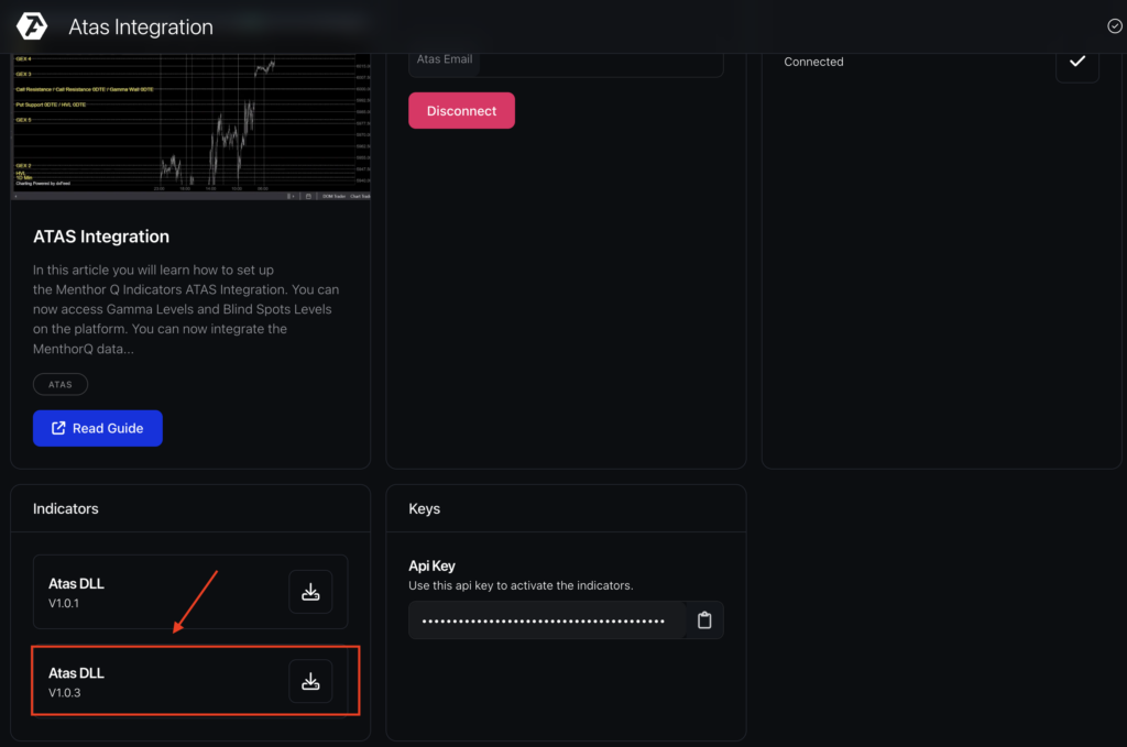 ATAS Integration - ATAS V1.03