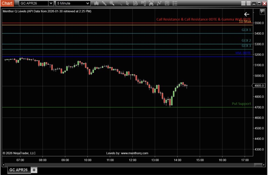 MenthorQ Levels on NinjaTrader
